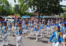 Pelantikan Kades Diawali Parade diiringi Drumband Pelajar SMANSA