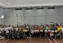 Resmi dibuka,Kejuaraan Bulutangkis Hadi Open Papua dengan Total Hadiah Rp149 Juta
