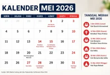 Daftar Long Weekend dan Tanggal Merah Mei 2026, Catat Jadwal Liburnya!