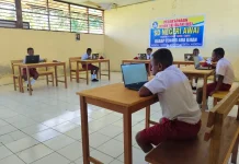 Dari Pulau,Ujian Sekolah Berbasis Online digelar SD Negeri Awai