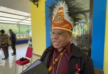 Uskup Timika  Mgr. Bernadus  Bofitwos Baru OSA,  Kunjungan Pastoral Perdana ke Biak