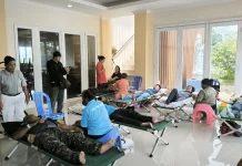 Vihara Buddha Dharma Biak Gelar Donor Darah,Terkumpul 46 Kantong
