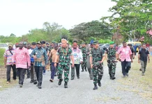 Pangkodau III Tinjau Pembangunan Pangkalan Udara Militer di Manokwari Selatan
