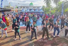 Semarak HUT ke-19 PW Jatim Biak Numfor, 1500 Peserta Ramaikan Jalan Santai