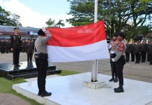 Upacara Peringatan Hari Lahir Pancasila digelar Polres Biak Numfor
