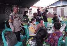 Dokkes Polres Biak Numfor Buka Posko Layanan Kesehatan Korban Terdampak Ledakan