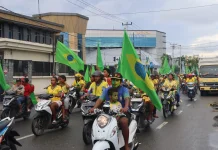 Sambut Piala Dunia 2026,Pendukung Berbagai Negara Pawai Bersama di Biak