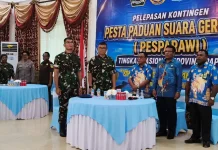 Ketum LPPD Biak Optimis Kontingen Pesparawi Biak Berprestasi