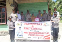 Anjangsana Polres Supiori jelang HUT Bhayangkara Ke-80