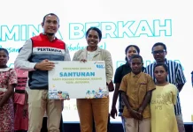 Pertamina Berkah  Salurkan Santunan Kepada 5 Panti Asuhan di Jayapura