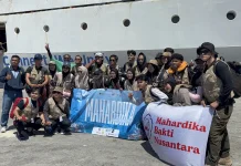 Mahardika Bakti Nusantara Gelar KKN Mandiri di Kampung Soukobye Biak