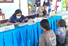 HUT RI ke-81,Dinas Kesehatan Biak Numfor Gelar CKG, Layani Puluhan Warga Pulau Numfor