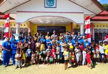 Guskamla Koarmada III Salurkan Bantuan untuk Warga Bondifuar