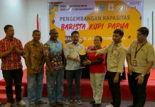Pengembangan Kompetensi Barista Kopi Papua Resmi Ditutup di Biak