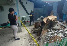 Polres Biak Numfor Amankan diduga Bom PD II di Jalan Selat Madura