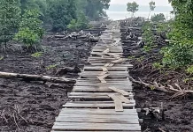 Jembatan Nelayan Davi Rusak, Warga Harap Dibangun Beton
