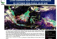 BMKG : 2 Oktober, Deteksi Sebaran Asap di Papua, Kabut Biak Numfor Kian Pekat