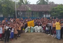 Trash Hero Biak Edukasi Siswa SD YPK 4 Sburia Pilah Sampah sejak Dini