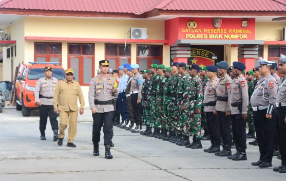 Sebanyak 350 Personel Gabungan Siap Amankan Perayaan Idul Fitri di Biak Numfor