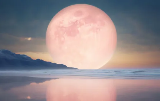 Bulan Pink Hiasi Langit Malam 1 April 2026