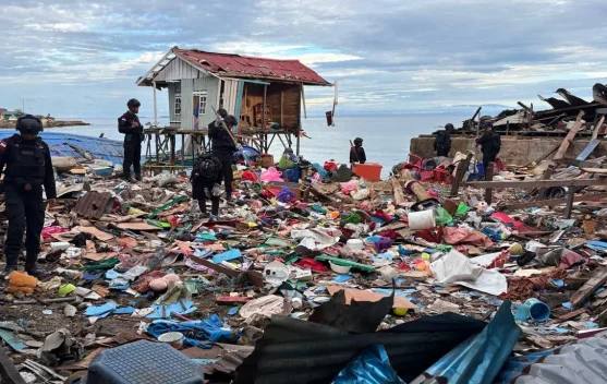 Bahan Peledak Peninggalan PD II di Biak,dimusnahkan Tim Jibom Gegana Polda Papua
