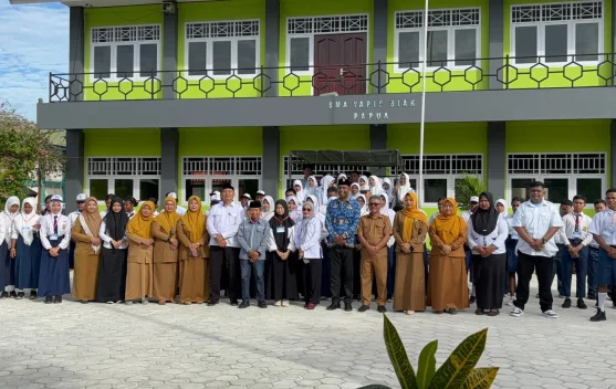 BGTK Papua dan Dikdaya Biak Pantau MPLS Ramah, Pastikan Bebas Perpeloncoan
