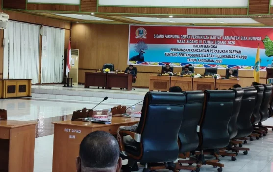 DPRK Biak Bahas Ranperda Pertanggungjawaban APBD 2025