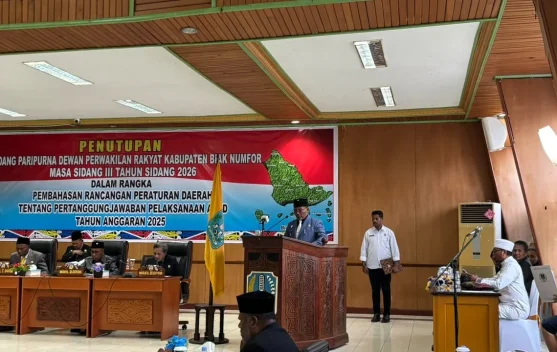 DPRK Biak Numfor Tetapkan Raperda Pertanggungjawaban APBD 2025
