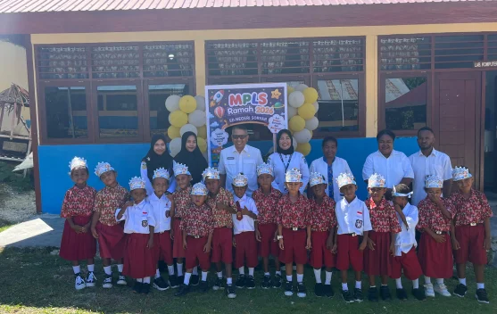 Kunjungi SD Negeri Soryar Biak, Kadis Pendidikan Sekalian Tutup Rangkaian MPLS