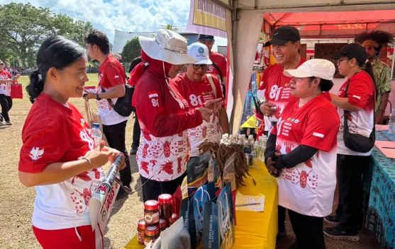 Kick Off HUT RI ke-81 Jadi Ajang Promosi Produk Unggulan UMKM Biak