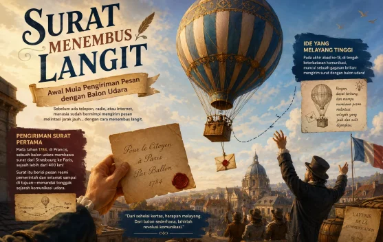 Surat Menembus Langit: Awal Mula Pengiriman Pesan dengan Balon Udara