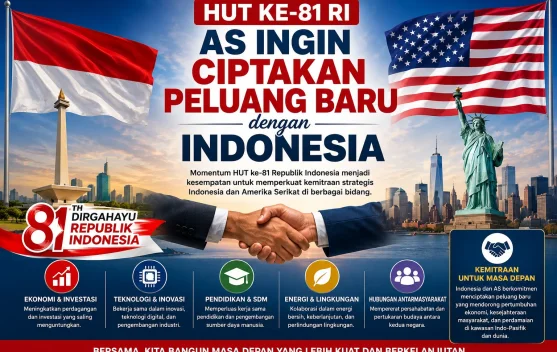 HUT ke-81 RI: AS Bidik Peluang Baru, Indonesia Jadi Mitra Strategis