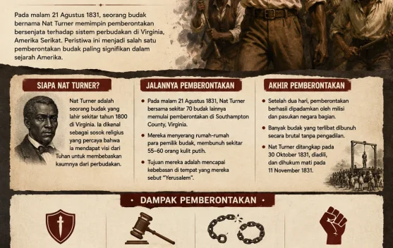 Sejarah 21 Agustus 1831: Pemberontakan Nat Turner Mengguncang Virginia