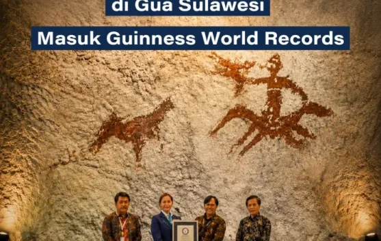 Lukisan Cadas Tertua Dunia di Gua Sulawesi Masuk Guinness World Records