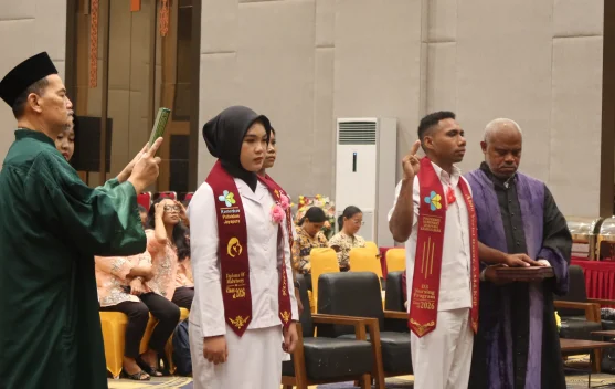 Sebanyak 67 Mahasiswa Kampus Biak, Ikuti Yudisium Poltekkes Kemenkes Jayapura