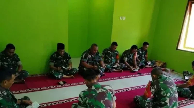 Koramil Kaur Tengah Gelar Tahrib Ramadhan