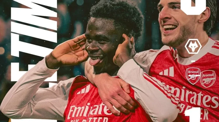 Hasil Liga Inggris 2025/2026, Arsenal vs Wolverhampton 2-2