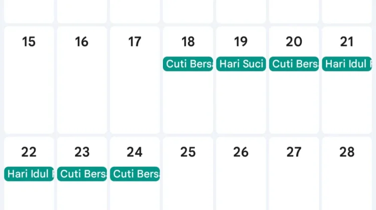 Mengintip Jadwal Libur dan Cuti Bersama Idul Fitri 1447