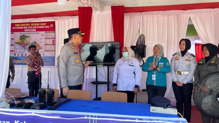 Kapolres Kaur Pastikan Kesiapan Pos Pelayanan Idulfitri