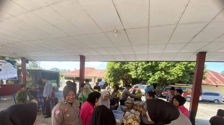 DKP dan Polres Bengkulu Selatan Gelar Pangan Murah Ramadan