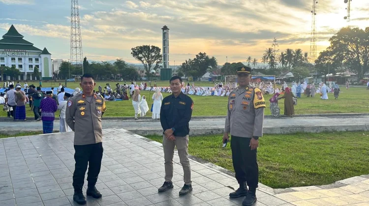 Polres Kaur Kawal Khidmat Sholat Idul Fitri 1447 H Warga Muhammadiyah