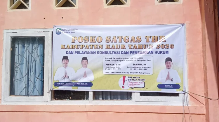 Disnakertrans Kaur Nihil Aduan Terkait Pembayaran THR