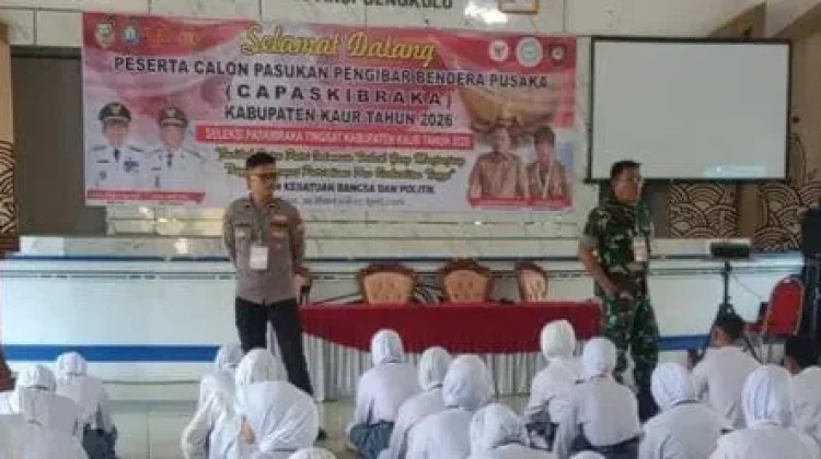 Plh Danramil Kaur Selatan Hadiri Pemilihan Paskibra Kaur