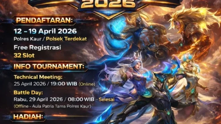 Polres Kaur Gelar Turnamen Mobile Legends Gratis