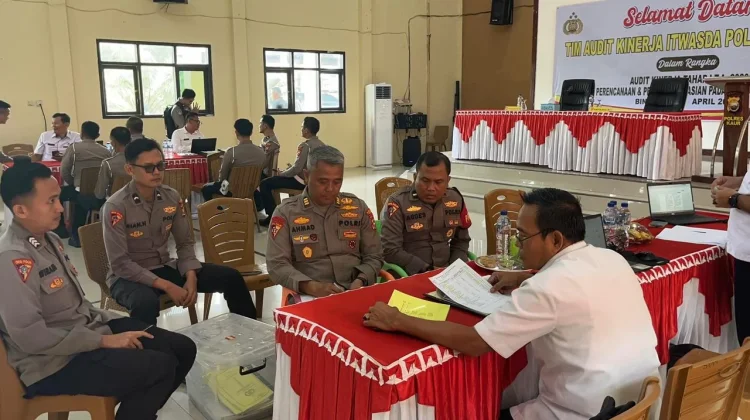 Polres Kaur Jalani Audit Kinerja Tahap I dari Itwasda Polda Bengkulu