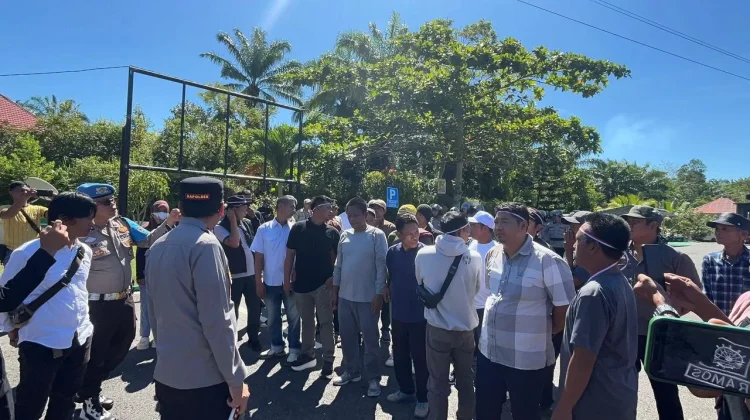 Kapolres Kaur Kawal Aksi Damai GMMSB Terkait Kasus Kekerasan Anak