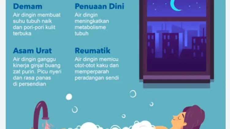 Mandi Malam: Baik atau Justru Berisiko? Ini Penjelasannya