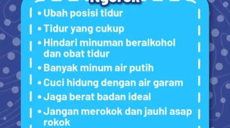 Cara Efektif Mengatasi Kebiasaan Mendengkur