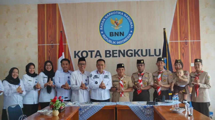 BNN Kota Bengkulu dan Pramuka Teken Kerja Sama, Perkuat Upaya Cegah Narkoba