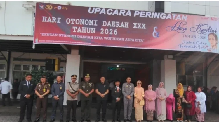 Wakil Bupati Kaur Pimpin Upacara Hari Otonomi Daerah